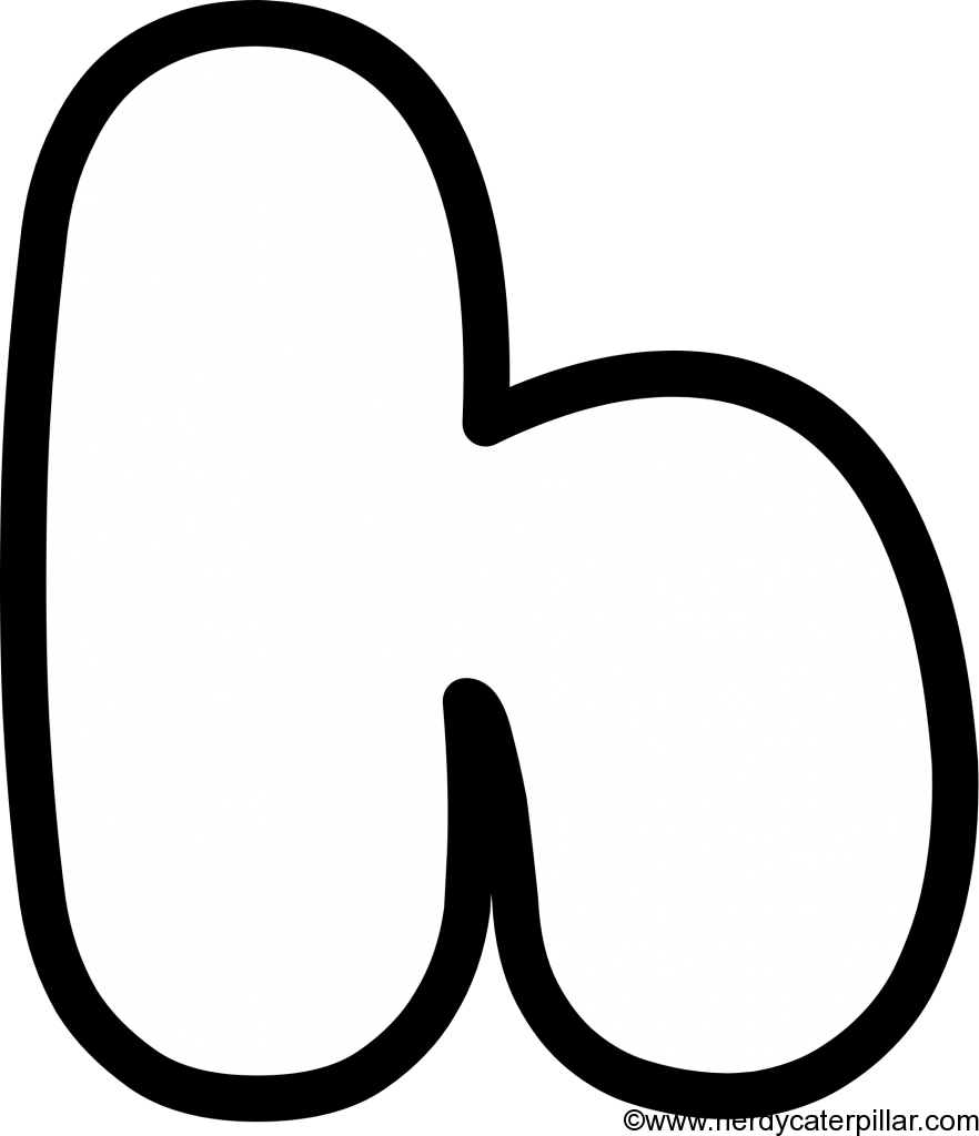 Lowercase Bubble Letter h
