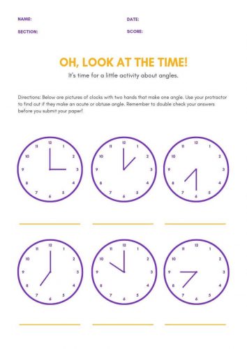 Clock Reading Worksheet For Children