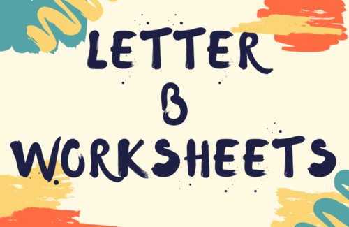 Letter B worksheets for kids